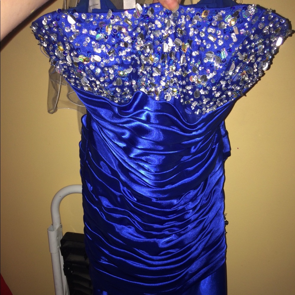 Blue prom dress